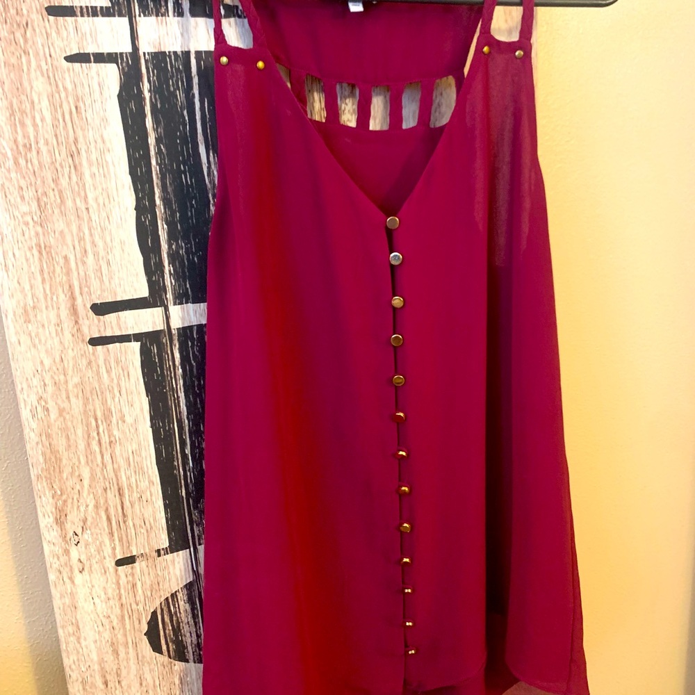 Sz MD Naked Zebra Tank Top